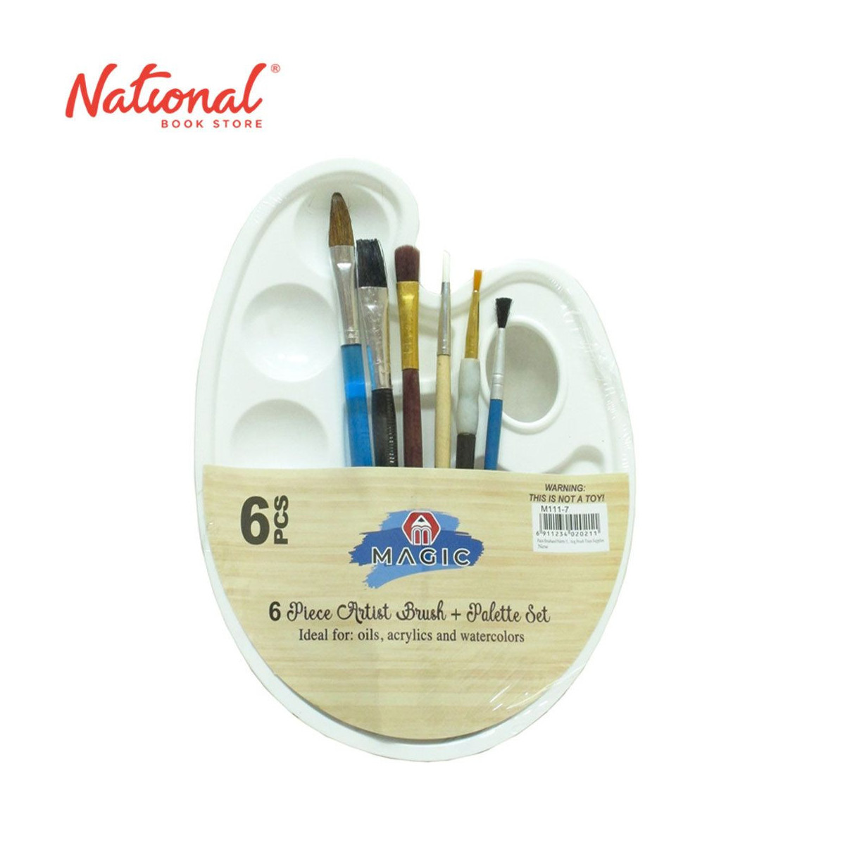 Brush Set H5136 with Palette - Arts & Crafts Supplies