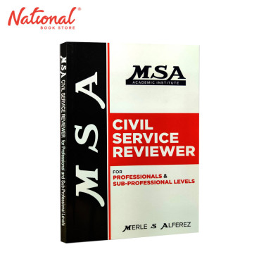 MSA Civil Service Reviewer for Professional & Sub-Professional Level by Merle S. Alferez - Reference