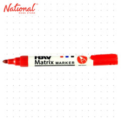 HBW Matrix Permanent Marker Bullet Red RF-201 - School & Office Supplies