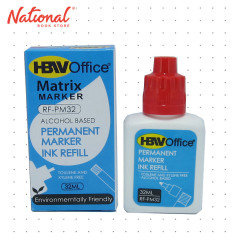 HBW Permanent Marker Ink Refill 32ml Red RF-PM32 - School & Office Supplies