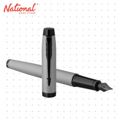 Parker IM Fountain Pen Fine Matte Metallic Grey 04023396 - Fine Writing