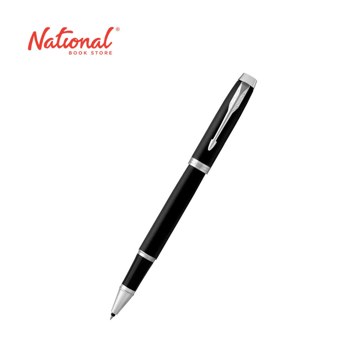 Parker IM Essential Fine Roller Ball Pen Medium Matte Black CT/Black Ink 04023453 - Fine Writing