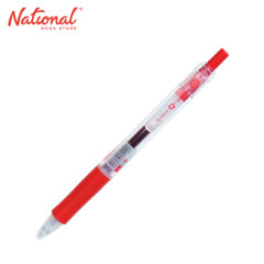 Dong-A Q-Knock Gel Pen Retractable 0.4mm Red 11216013 - School & Office Supplies