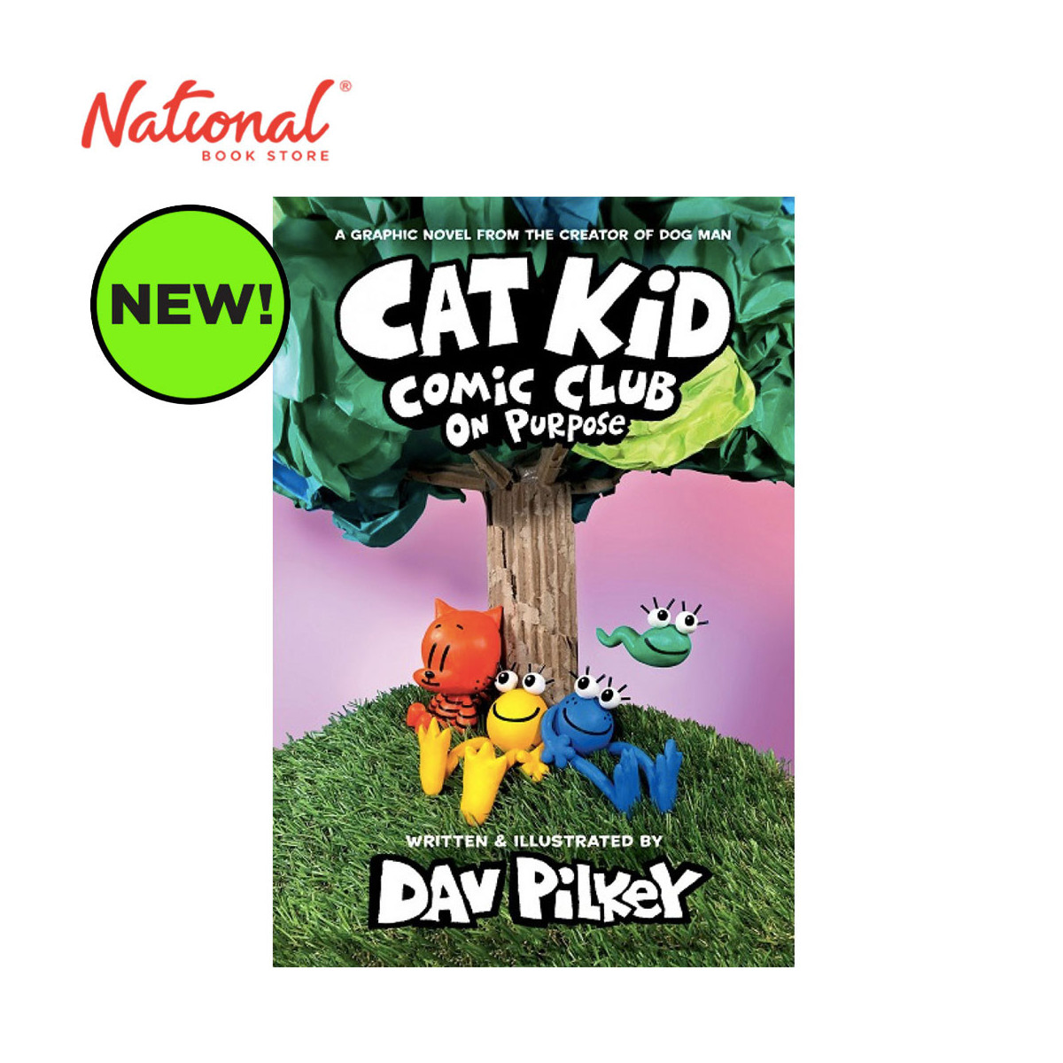 Cat Kid Comic Club No.3: On Purpose By Dav Pilkey - Trade Paperback - Books for Kids