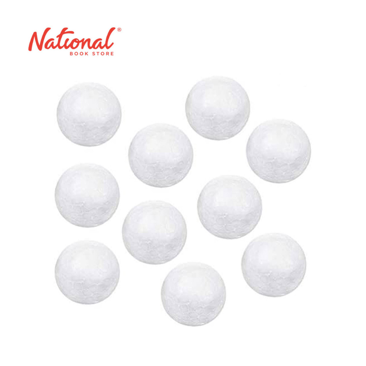 BEST BUY STYROFOAM BALL 2 INCHES PACK OF 10 PIECES - ARTS & CRAFTS SUPPLIES