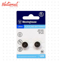 Westinghouse Battery Button LR44(AG13-BP2) 2 pieces per pack - Office Supplies