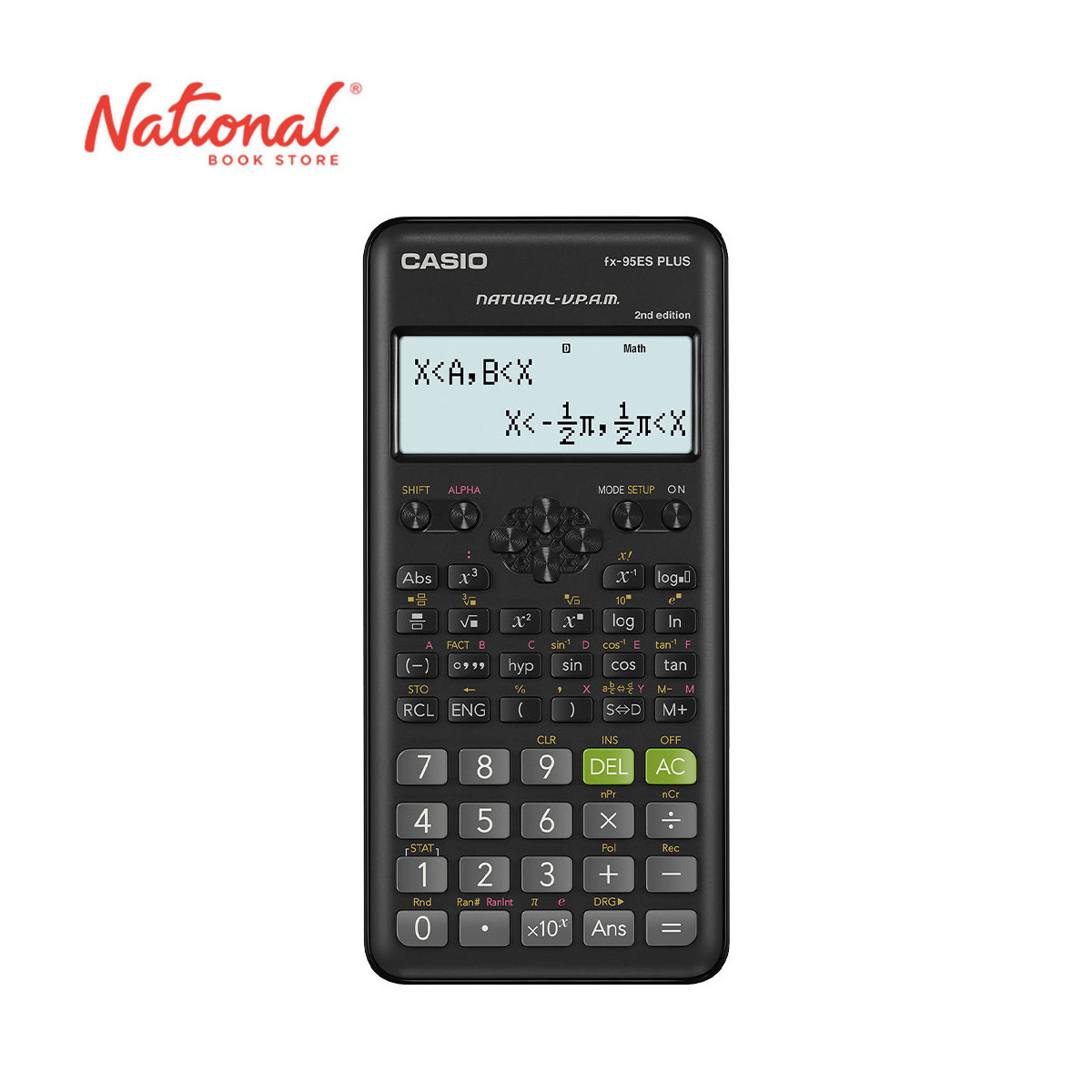 Casio Scientific Calculator FX95ES Plus, Black - School Essentials