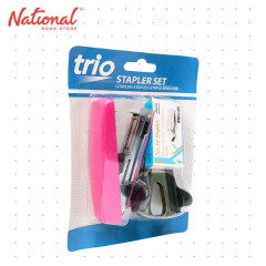 KW-Trio Stapler Set No.10 with Remover and Staple wire Pink 4008 - School & Office Supplies