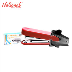 KW-Trio Stapler Set No.10 with Remover and Staple wire Red 4009 - School & Office Supplies