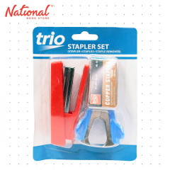 KW-Trio Stapler Set No.10 with Remover and Staple wire Red 4028 - School & Office Supplies