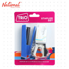 Kw-Trio Stapler Set No.10 with Remover and Staple Wire Blue 4028 - School & Office Supplies