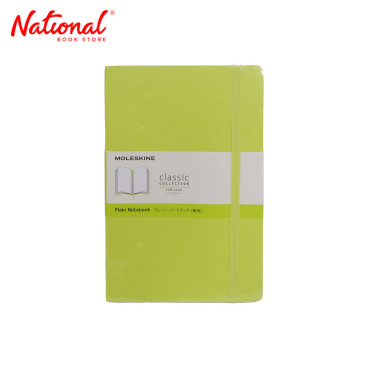 Moleskine Classic Notebook Plain Softcover Large 120 Leaves Lemon Green - School Supplies
