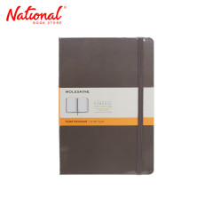 Moleskine Classic Notebook Ruled Hardcover Large 120 Leaves Earth Brown - School Supplies