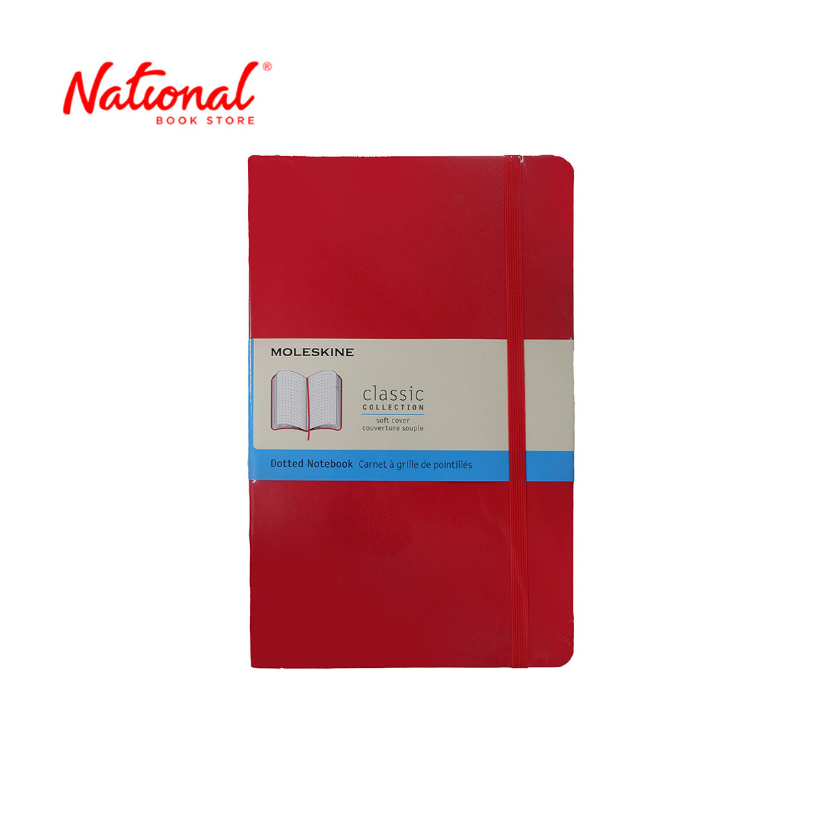 Moleskine Classic NotebookDotted Softcover Large 80 Leaves Scarlet Red - School Supplies
