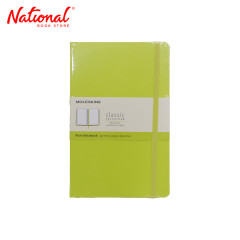 Moleskine Classic Notebook Plain Hardcover Large 120 Leaves Lemon Green - School Supplies