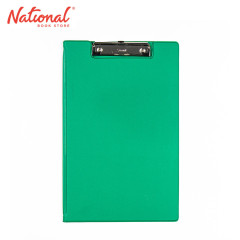 Seagull Clipboard 5011 Long with Cover Wire Clip PVC Material Vertical with Pen Holder Green