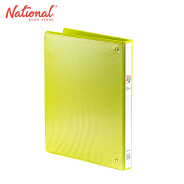 Seagull Ring Binder 3 Ring CVP5 A4 0.5 Inch D Type PVC Cover with Front & Back Outer Pockets Green