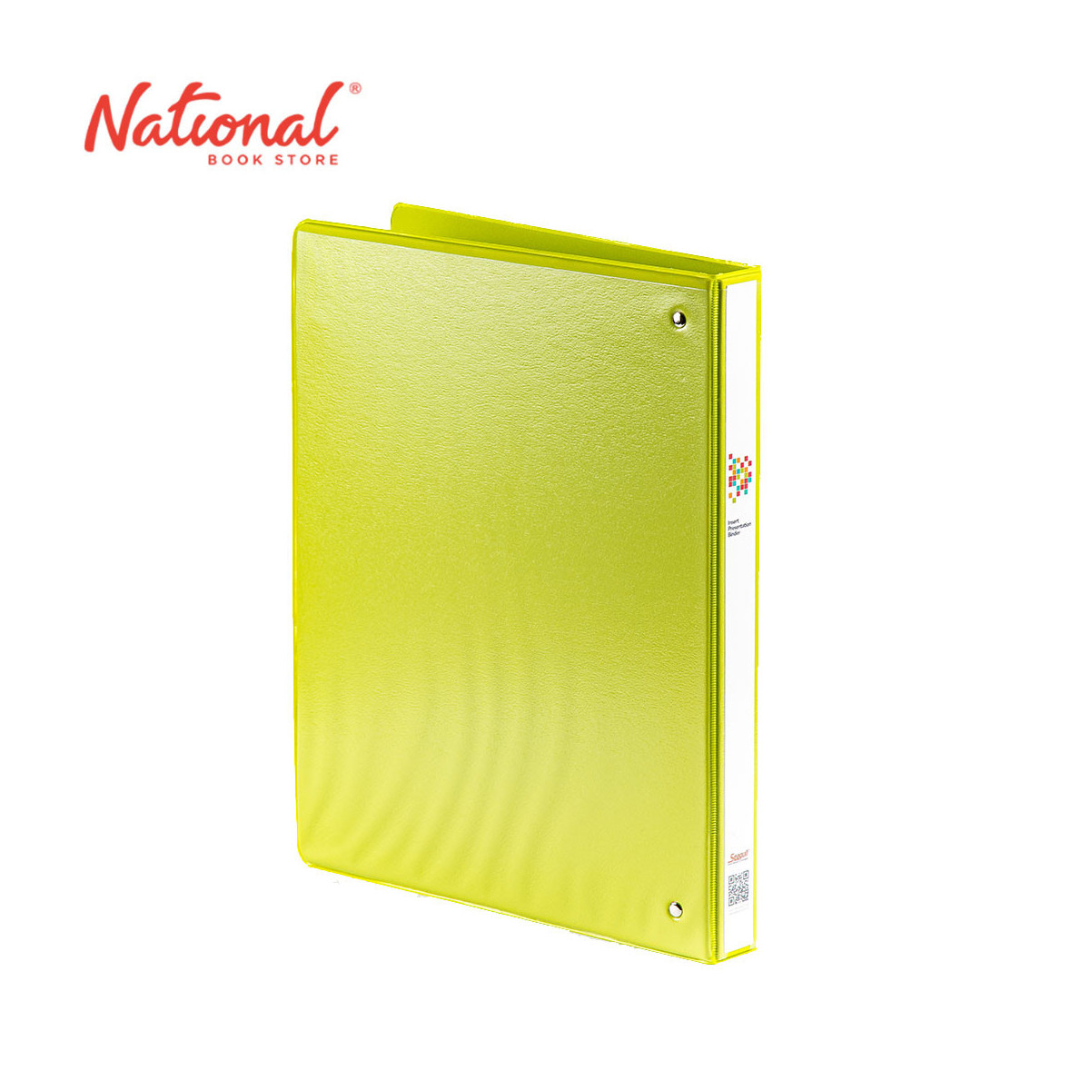 Seagull Ring Binder 3 Ring CVP5 A4 0.5 Inch D Type PVC Cover with Front & Back Outer Pockets Green