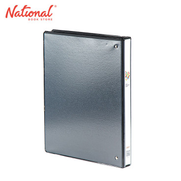 Seagull Ring Binder 3 Ring CVP5 A4 0.5 Inch D Type PVC Cover with Front & Back Outer Pockets Black