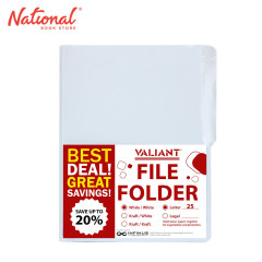 Valiant Folder White Short 25 pieces - School & Office -...