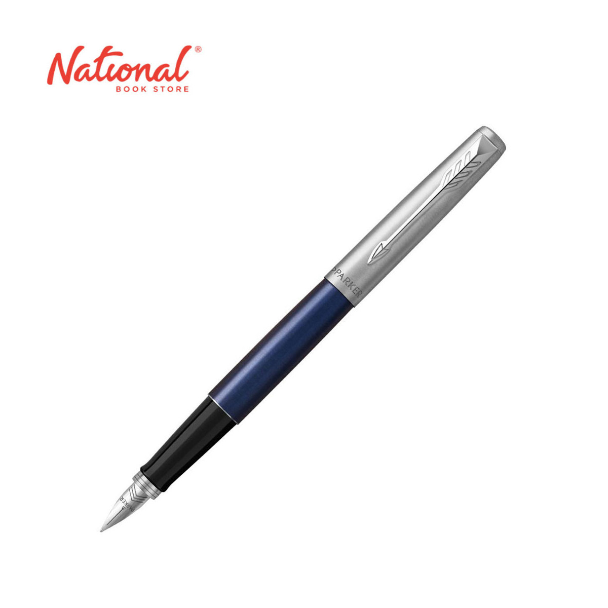 Parker Jotter Fountain Pen Fine Nib Royal Blue/Chrome Trim 04023363 - Premium Pens