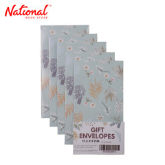 Money Envelope 5 pieces Printed No. 1 Flowers and Birds - Gift Supplies (design may vary)