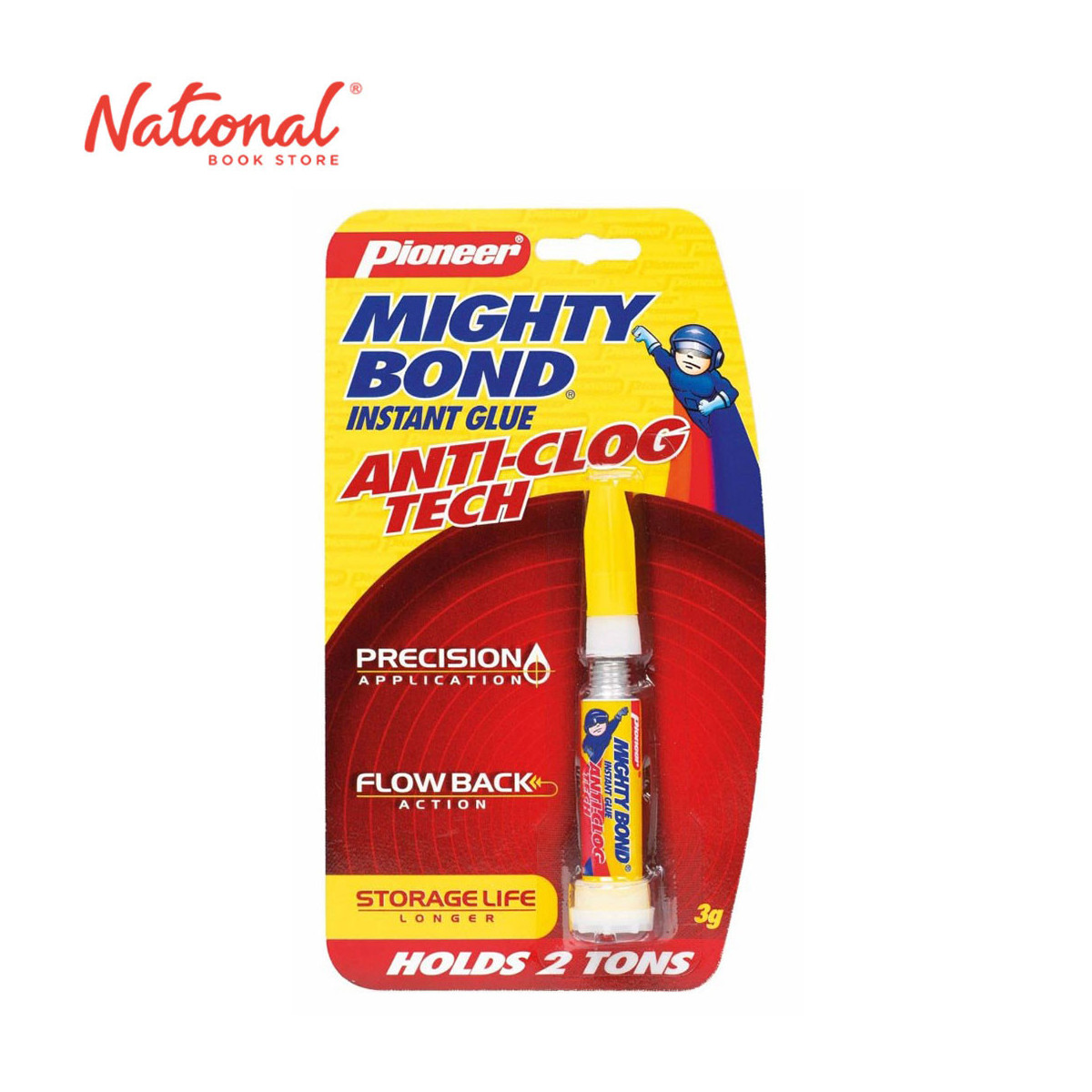 Mighty Bond Tube Instant Glue Anti-Clog Holds 2 Tons 3grams
