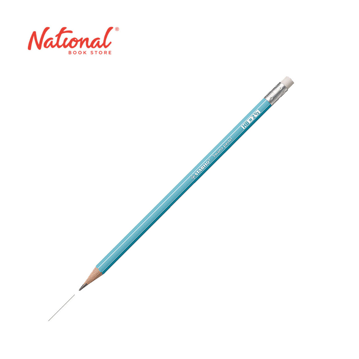 Stabilo Swano Pastel Wooden Pencil HB Blue 4908/06-HB - School Supplies