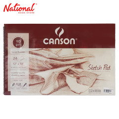 CANSON SKETCH PAD 12X18 24 SHEETS SPIRAL 90GSM