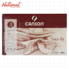 CANSON SKETCH PAD 12X18 24 SHEETS SPIRAL 90GSM
