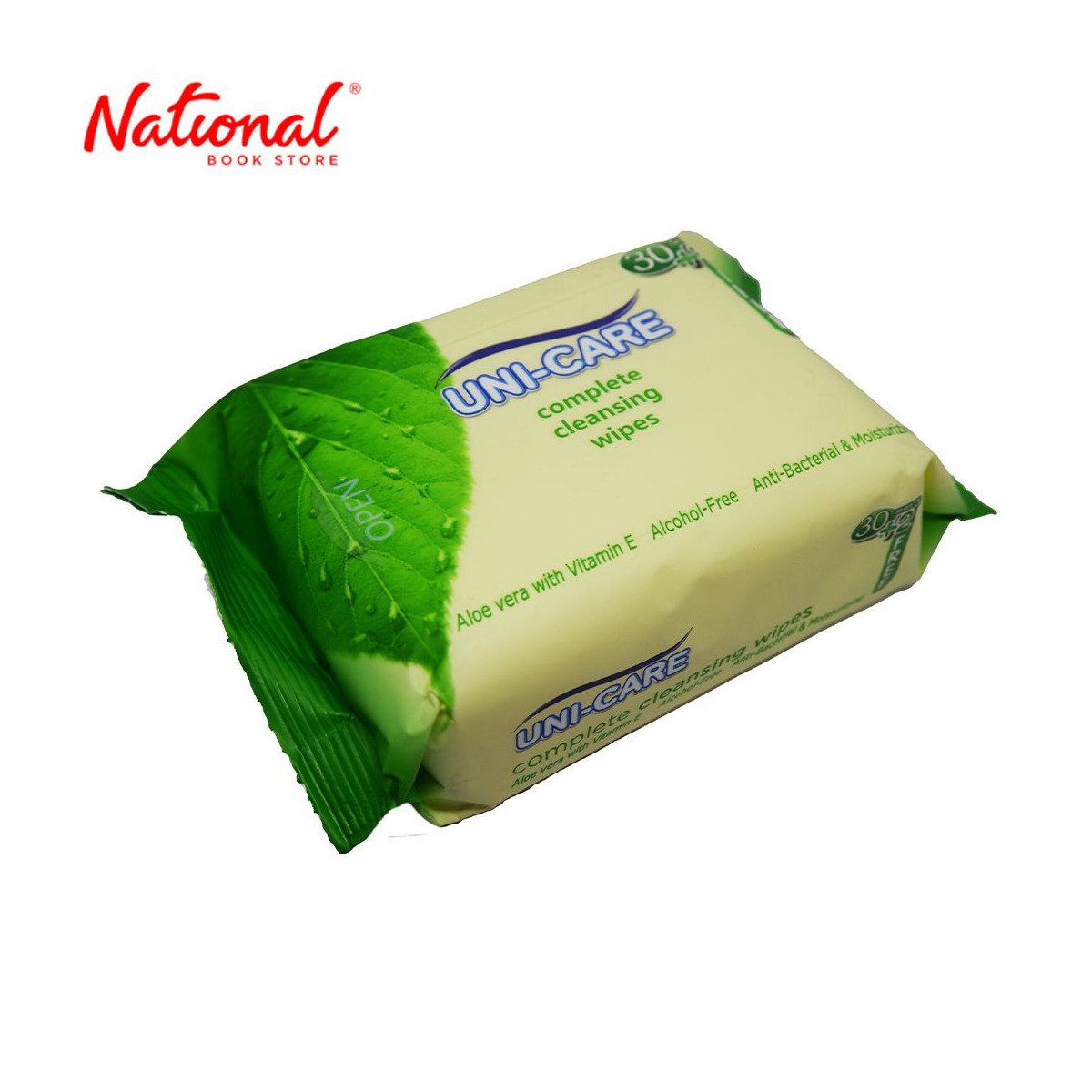 UNICARE WET TISSUE UCCW002 32SHTS CLEANSING WIPES/GREEN NON-WOVEN FABRIC LIQUID FORMULATION
