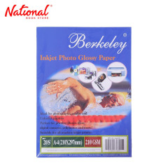 Berkeley Glossy Photo Paper 20's 210gsm A4 - Specialty...