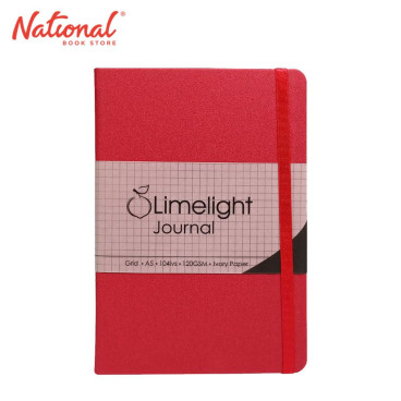 Limelight Journal Notebook 4022345 GT Hardbound Metallic Red Grid - Journals - Notebooks