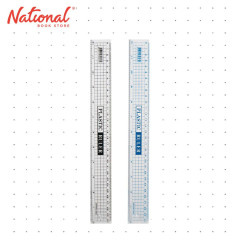 Plastic Ruler Wide Body 12 inches 1302 (color may vary) - School Supplies