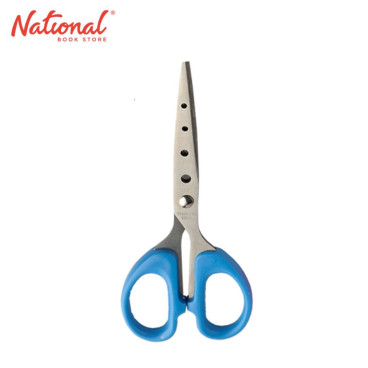 Long Life Multi-Purpose Scissors Pointed Stainless with Holes Blue 6 Inches S3283