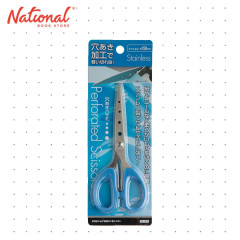 Long Life Multi-Purpose Scissors Pointed Stainless with Holes Blue 6 Inches S3283