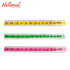 Plastic Ruler With Silk Screen 12 inches 1601, 1 piece -...