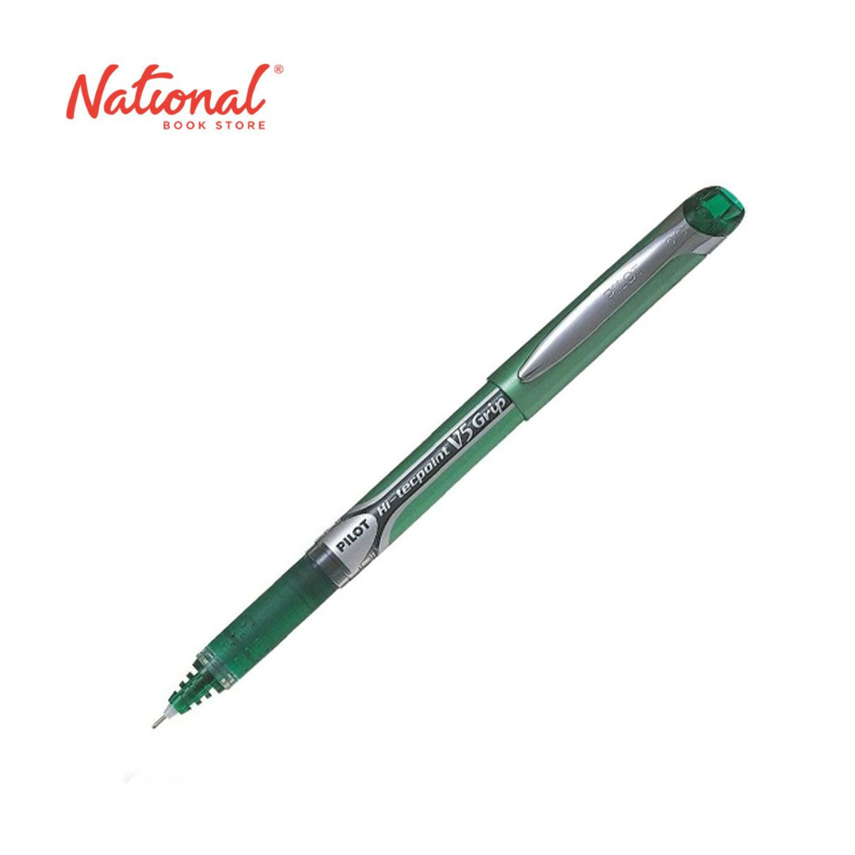 Pilot Hi-tecpoint V5 Grip Rollerball Pen 0.5mm, Green BXGPNV5 - School & Office Supplies