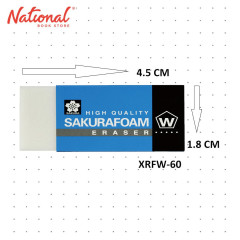 Sakura Foam Eraser White Small XRFW-60 - School Supplies