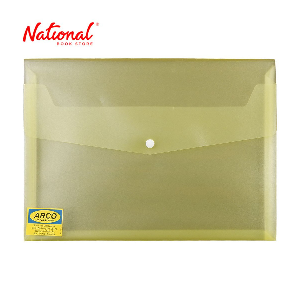 Plastic Envelope Long Expanding G6947B, Yellow - School & Office Supplies