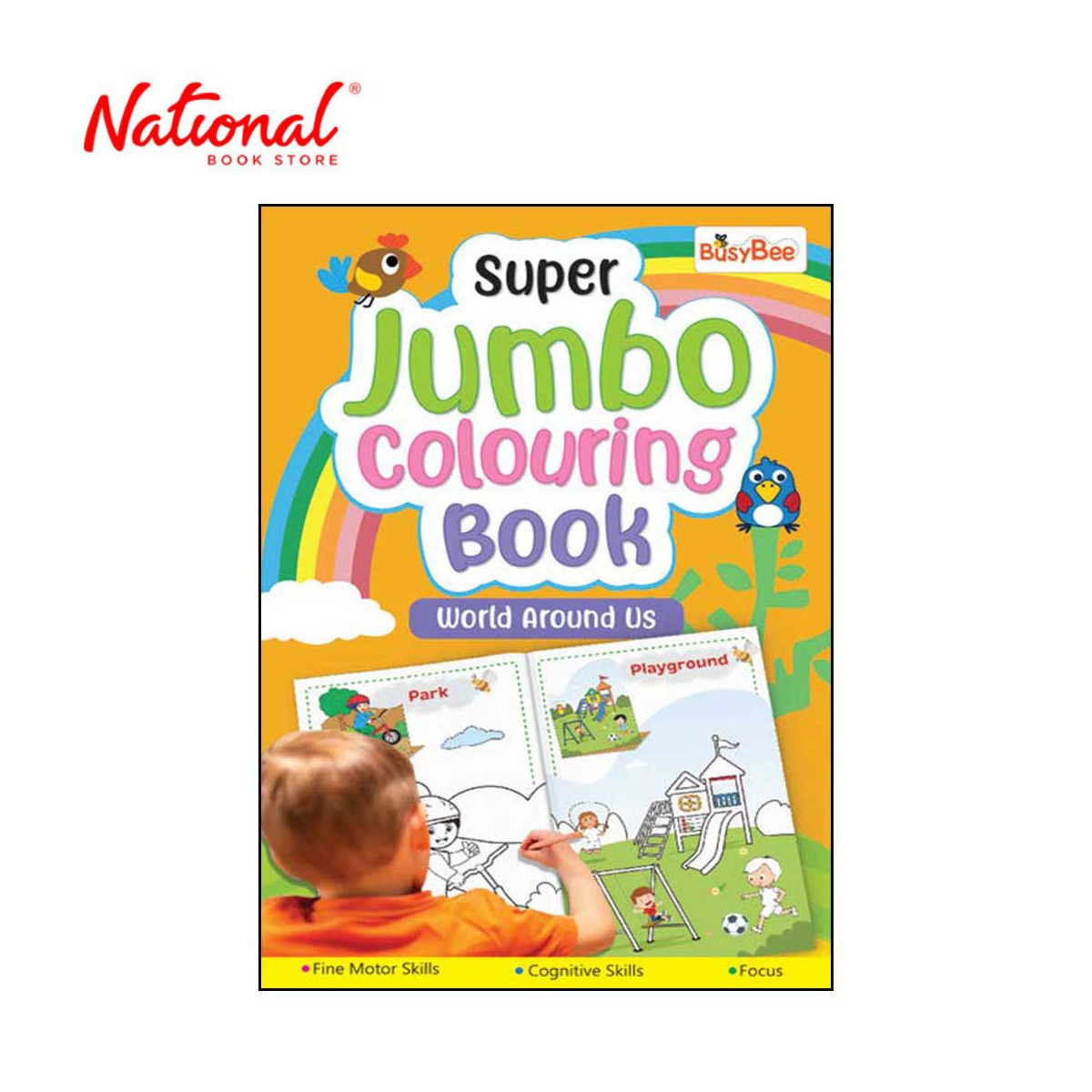 Super Jumbo Colouring Book: World Around Us - Trade Paperback - Activity Books for Kids