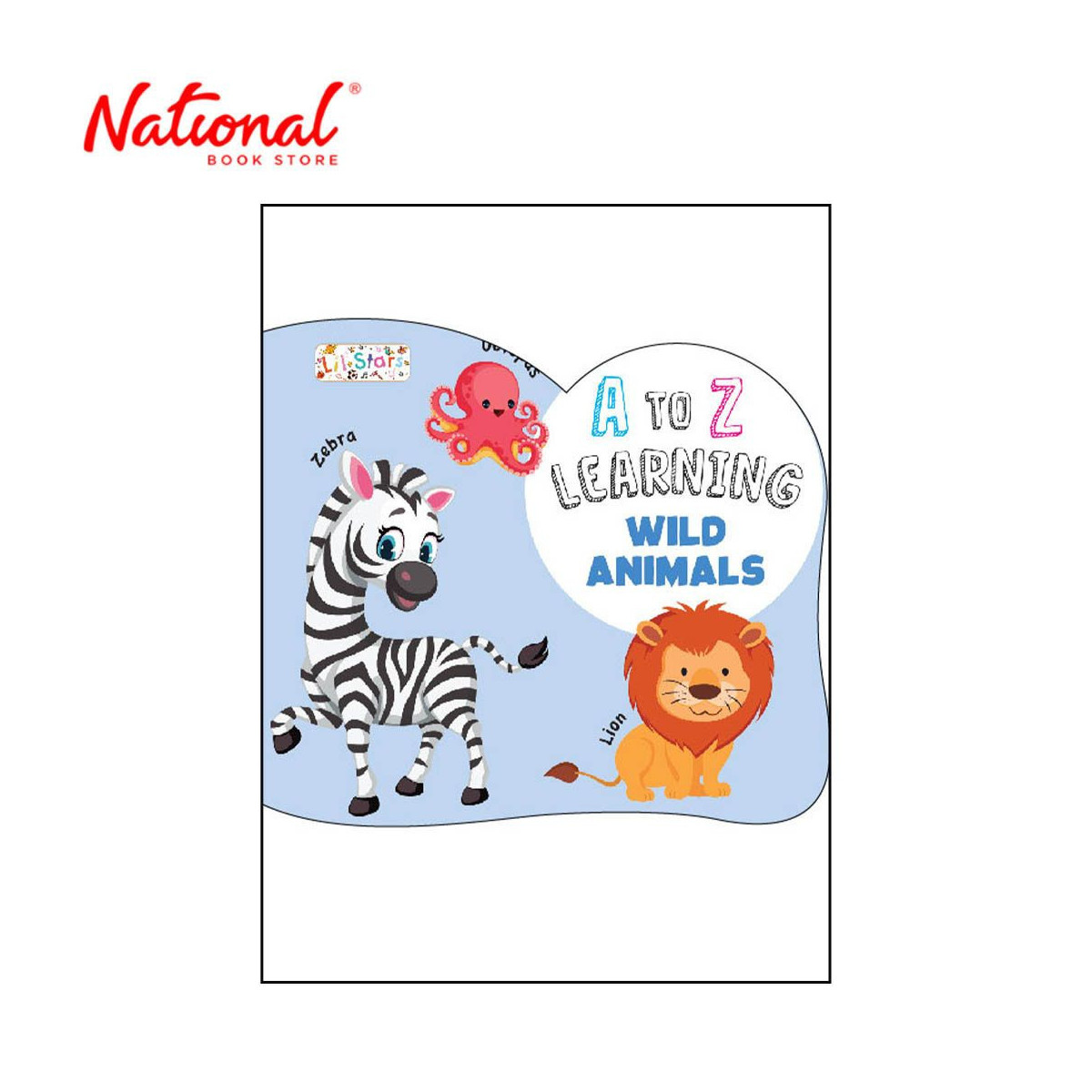 A to Z Learning: Wild Animal - Board Book - Books for Kids