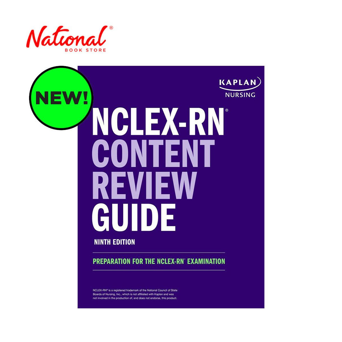 NCLEX-RN Content Review Guide by Kaplan Nursing - Trade Paperback - Reviewer