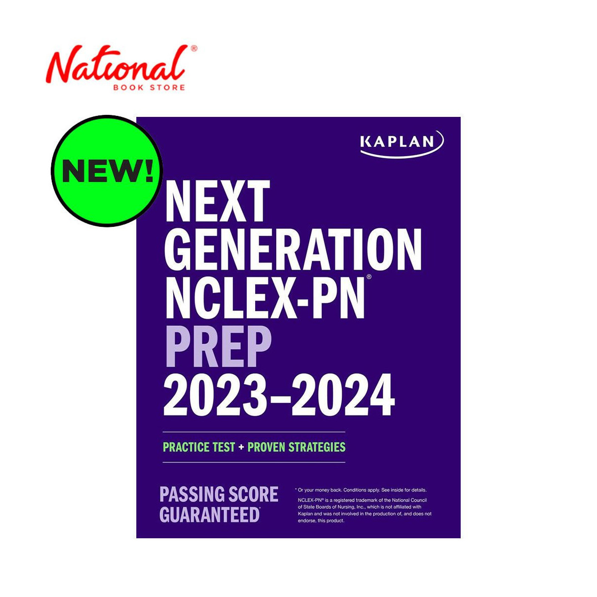 Next Generation NCLEX-PN Prep 2023-2024 by Kaplan Nursing - Trade Paperback - Reviewer