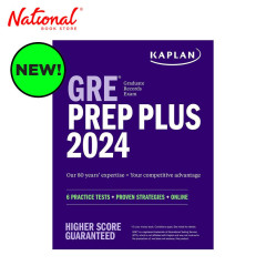GRE Prep Plus 2024 by Kaplan Test Prep - Trade Paperback...