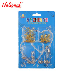SAFETY PIN P1110870 GOLD & SILVER