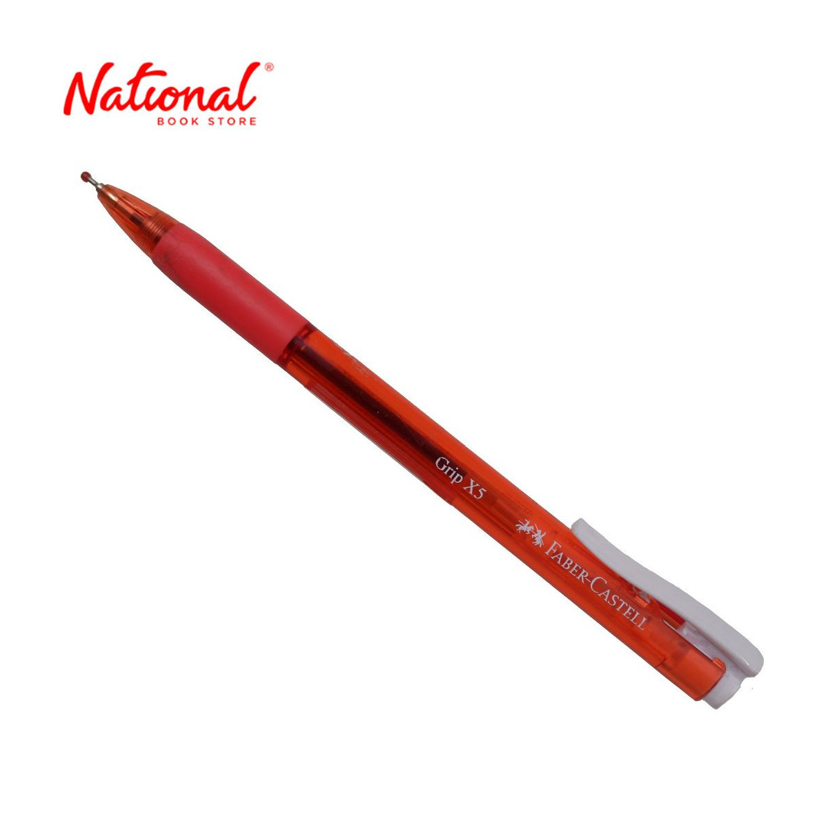 FABER CASTELL BALLPOINT RETRACTABLE X5 RED 0.5MM