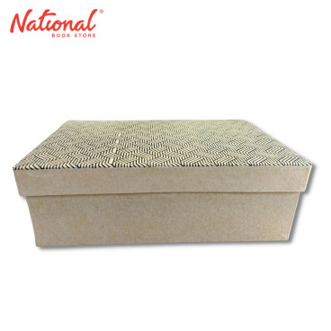 Printed Kraft Gift Box Rectangle 28.5x21x10cm - Giftwrapping Supplies