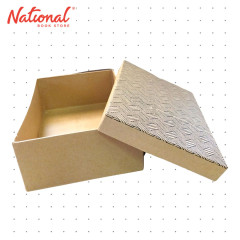 Printed Kraft Gift Box Rectangle 28.5x21x10cm - Giftwrapping Supplies