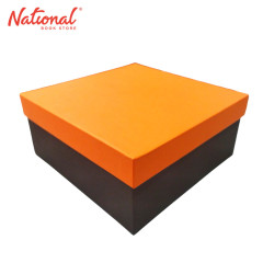 Metallic Gift Box Square Medium 20.5x20.5x9cm -...